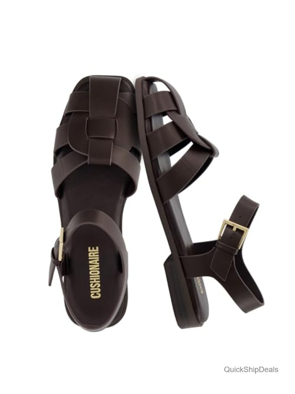 Faux Leather Closed Toe Fisherman Sandals with Adjustable Ankle Strap